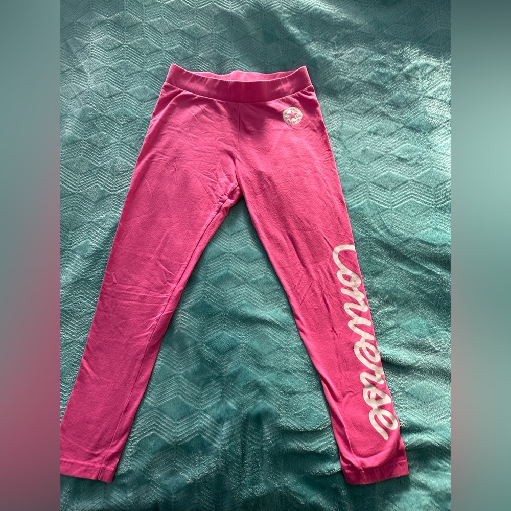Converse, Girls XL leggings in Pink.